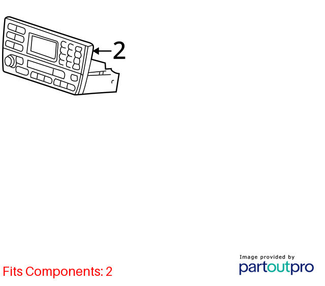 2002-2003 Jaguar X-Type Audio & Visual Equip.(radio) OEM#C2S31223