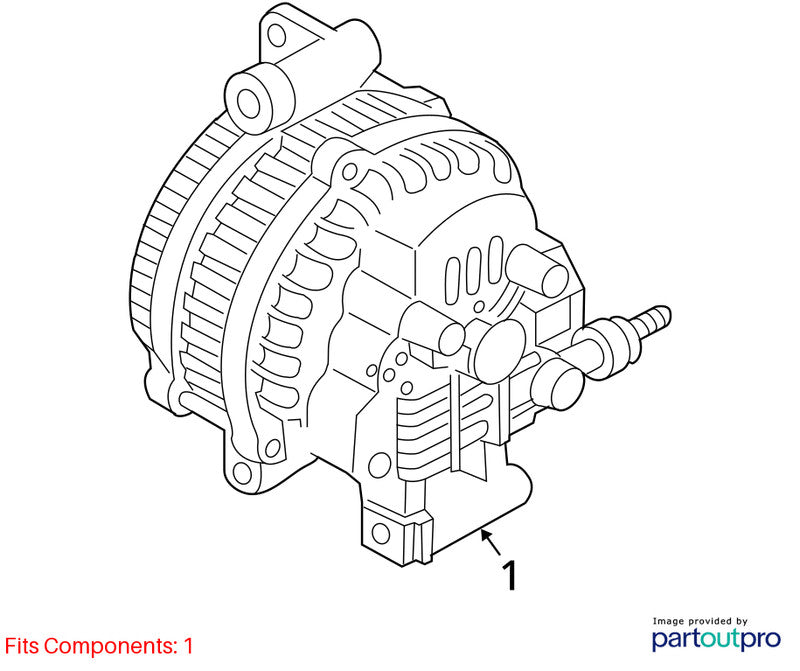 2004-2006 Mazda 3 Alternator OEM#LF5018300A