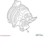 2004-2006 Mazda 3 Alternator OEM#LF5018300A