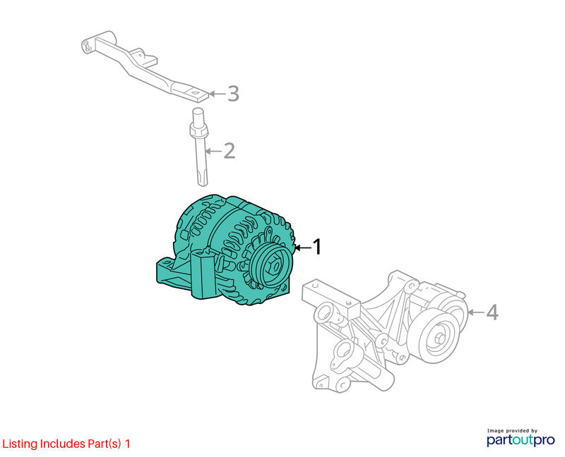 1999-2002 Buick Park Avenue Alternator OEM#19244742