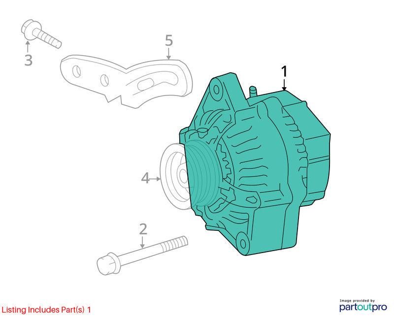 2006-2014 Toyota Yaris Alternator OEM#2706021151