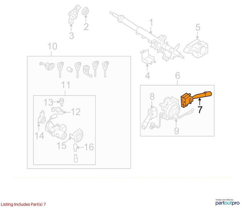 Combination Switch SUBARU LEGACY 08 09