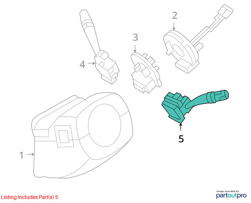 2010-2012 Hyundai Santa Fe Combination Switch OEM#934102B101