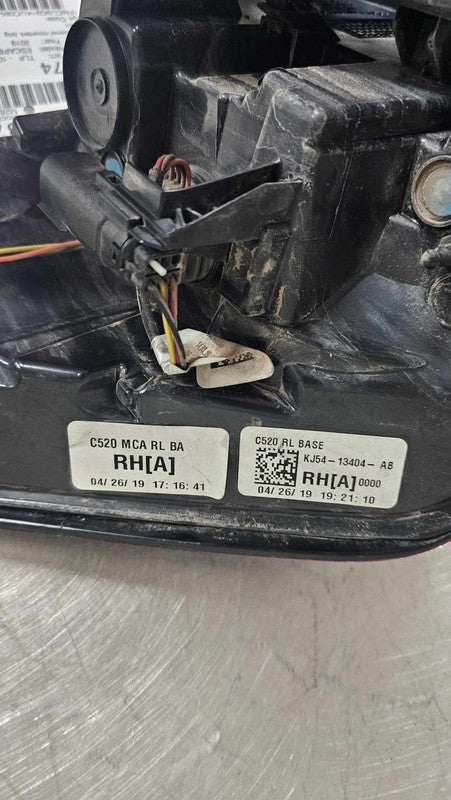 2019 Ford Escape Right Tail Light Assembly OEM # GJ5Z13404H