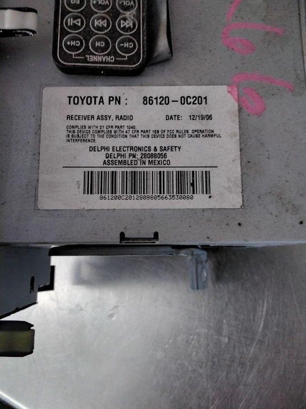 Audio & Visual Equip.(radio) TOYOTA TUNDRA 07 08 09