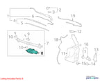 2004-2008 Chevrolet Malibu Wiper Motor Front OEM#22675750