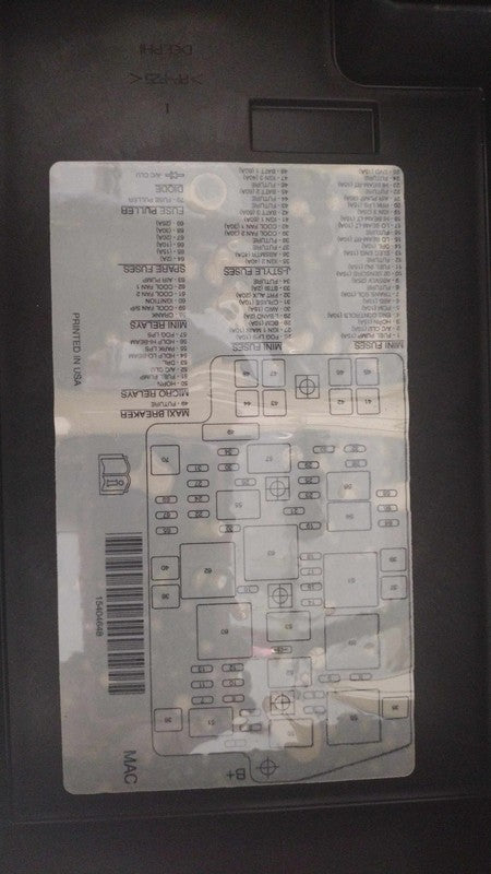 2003-2005 Buick Rendezvous Engine Fuse Box OEM#10338237