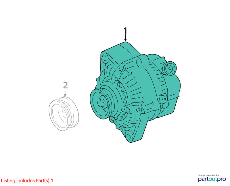2004-2005 Toyota Rav-4 Alternator OEM#270602826084