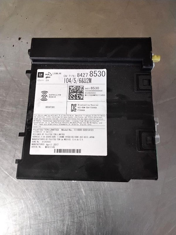 2017-2018 GMC Sierra 1500 Audio & Visual Equip.(radio) OEM#84278530