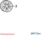 2013-2024 Dodge Pickup 1500 Wheel OEM#1UB12GSAAB