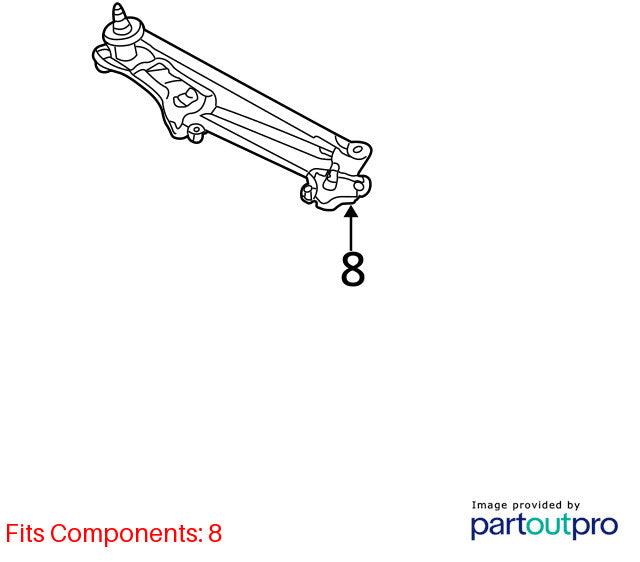 Wiper Trans. Linkage TOYOTA CAMRY 02 03 04 05 06