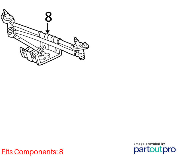 Wiper Trans. Linkage TOYOTA SIENNA 98 99 00 01 02 03