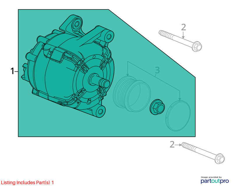 2011 Chevrolet Cruze Alternator OEM#13597226