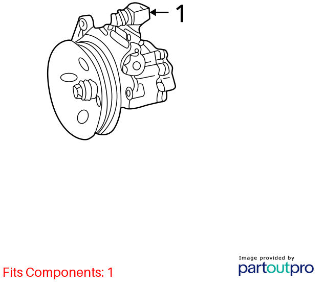 Power Steering Pump/motor MERCEDES C-CLASS 03 04 05