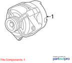 2008-2010 Saturn Vue Alternator OEM#84009387