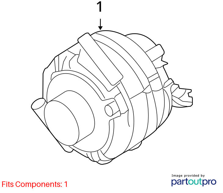2006-2009 Ford Fusion Alternator OEM#6E5Z10346BA