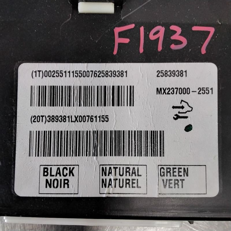 Heater A/c Control CADILLAC DTS 07 08 09 10 11