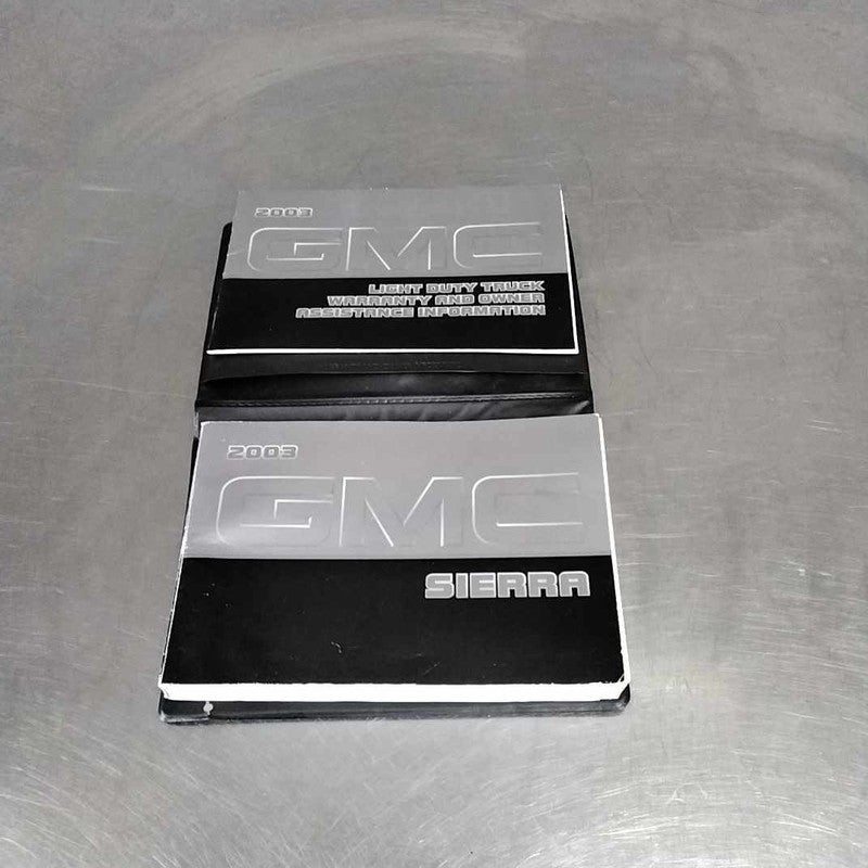Owners Manual GMC SIERRA 1500 03