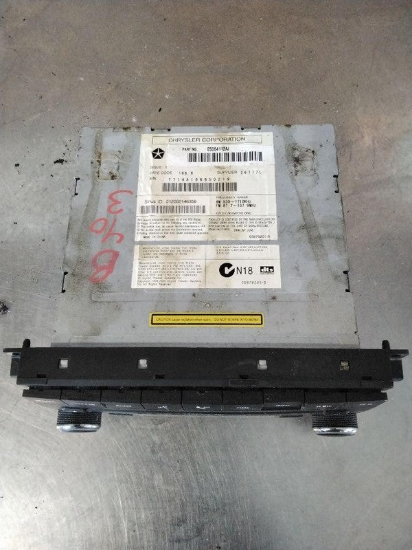 Audio & Visual Equip.(radio) CHRYSLER SEBRING 07 08