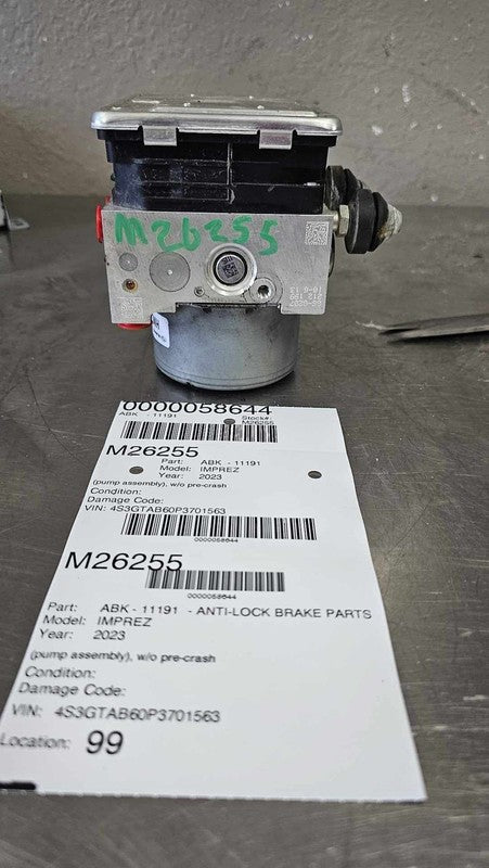2022-2023 Subaru Impreza Anti-lock Brake Parts Assembly ID 72311FL50A
