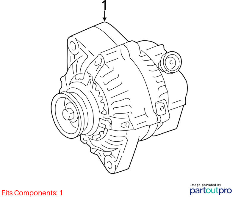 2004-2005 Toyota Rav-4 Alternator OEM#270602826084