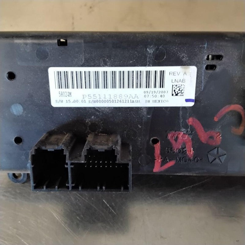 Heater A/c Control DODGE AVENGER 08 09