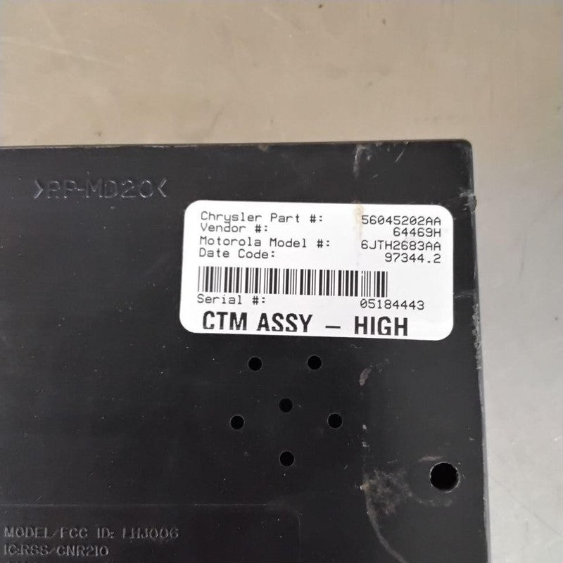 Chassis Brain Box DODGE PICKUP 1500 98