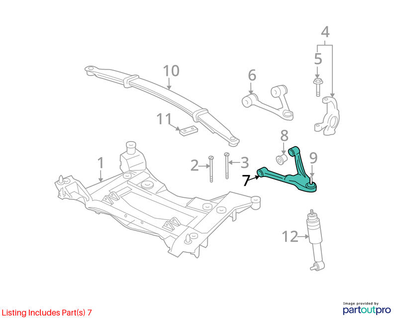 2005-2013 Chevrolet Corvette Left Lower Control Arm Front OEM#20799881
