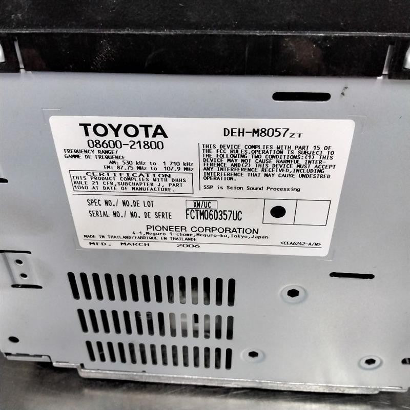 Audio & Visual Equip.(radio) SCION XB 06