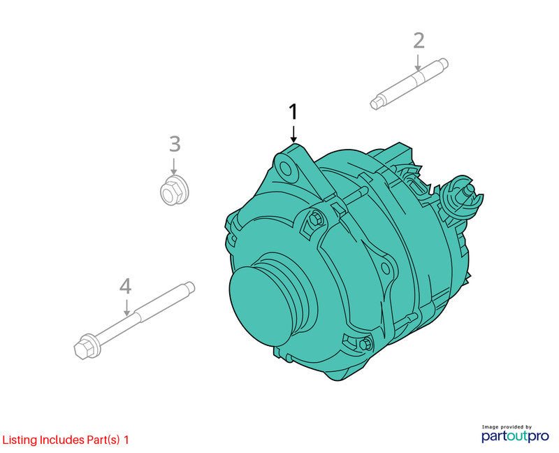 2008-2009 Mercury Sable Alternator OEM#8G1Z10346A
