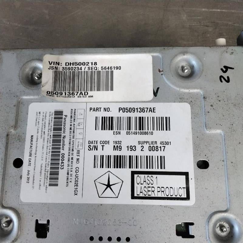 Audio & Visual Equip.(radio) CHRYSLER 300 12 13