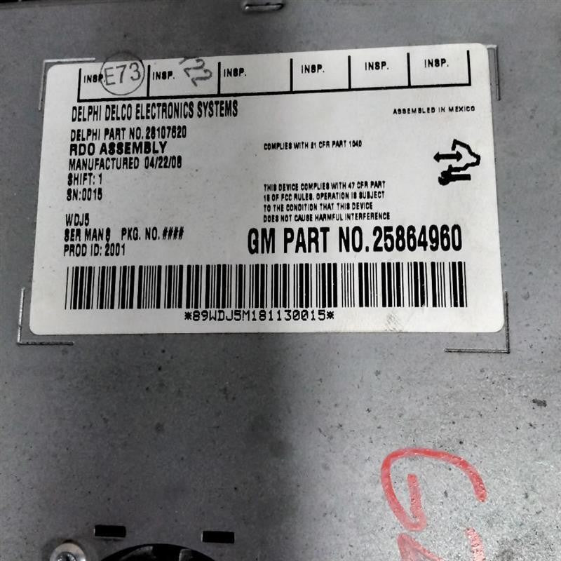 Audio & Visual Equip.(radio) SUBURBAN 1500 07 08 09