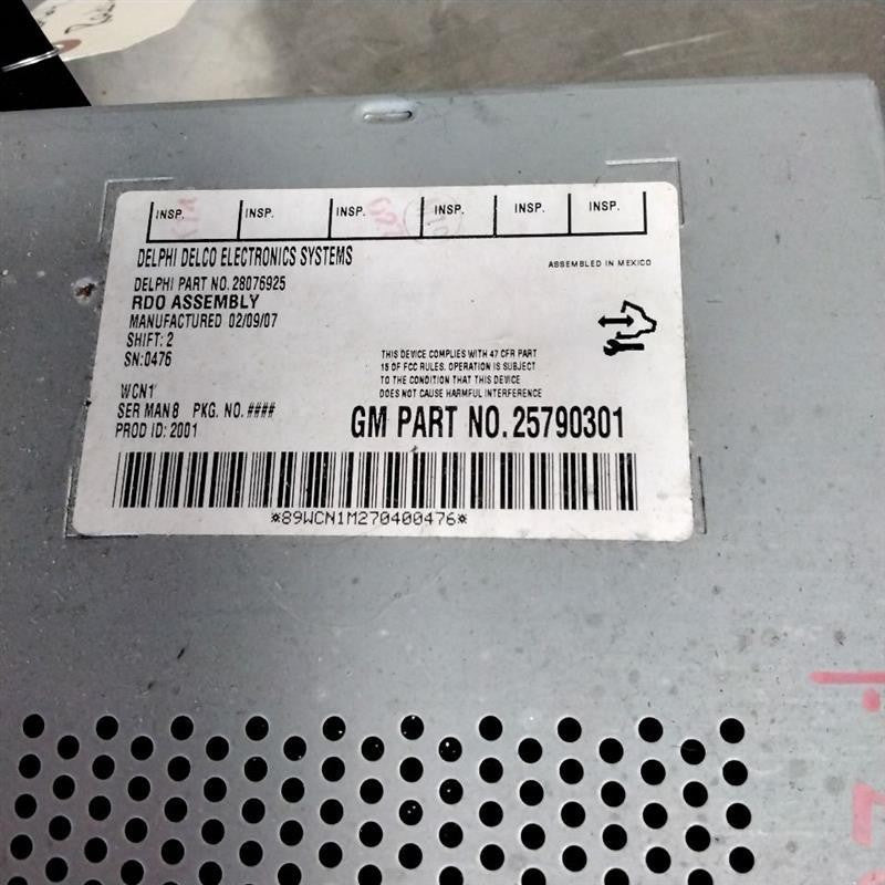 Audio & Visual Equip.(radio) GMC SIERRA 1500 07 08 09 10 11 12 13