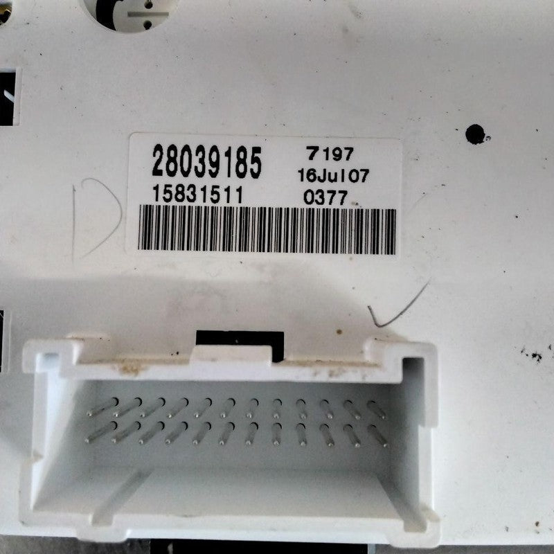 Heater A/c Control PONTIAC G6 05 06 07 08 09