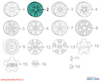 2013-2024 Dodge Pickup 1500 Wheel OEM#1UB12GSAAB