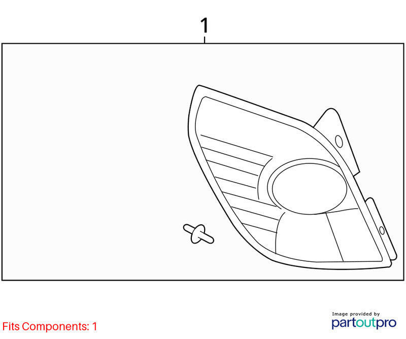 2012 Chevy Captiva Left Tail Light Assembly OEM #96830929