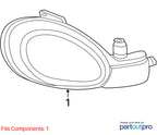 2000-2002 Dodge Neon Headlamp Assembly OEM#5288508AH