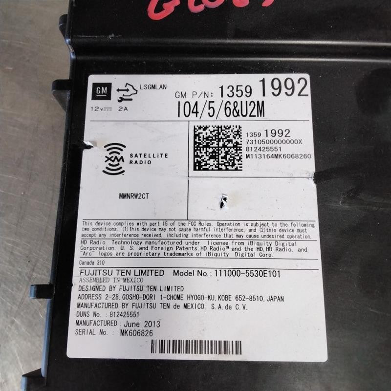 Audio & Visual Equip.(radio) GMC SIERRA 1500 14