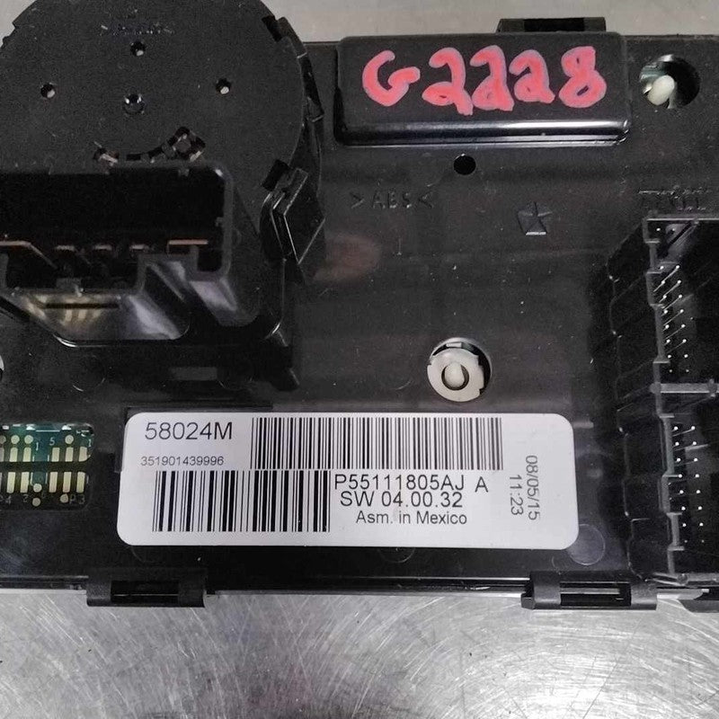 Heater A/c Control CHRYSLER TOWN CNTRY 08 09 10