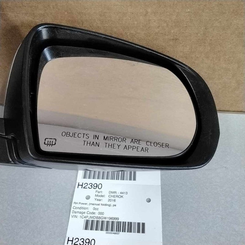 2014-2021 Jeep Cherokee Right Door Mirror OEM# 1VF38TZZAD