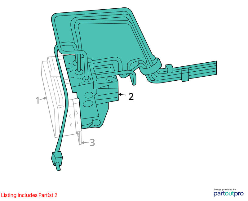 2014-2017 Jeep Compass Anti-lock Brake Parts Assembly OEM# 68067060AA