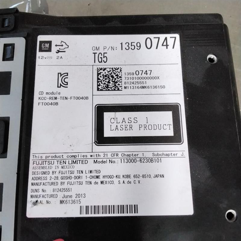 Audio & Visual Equip.(radio) GMC SIERRA 1500 14