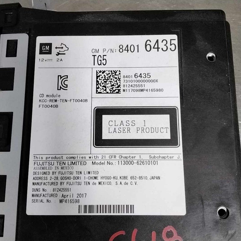 Audio & Visual Equip.(radio) GMC SIERRA 1500 15 16 17 18 19