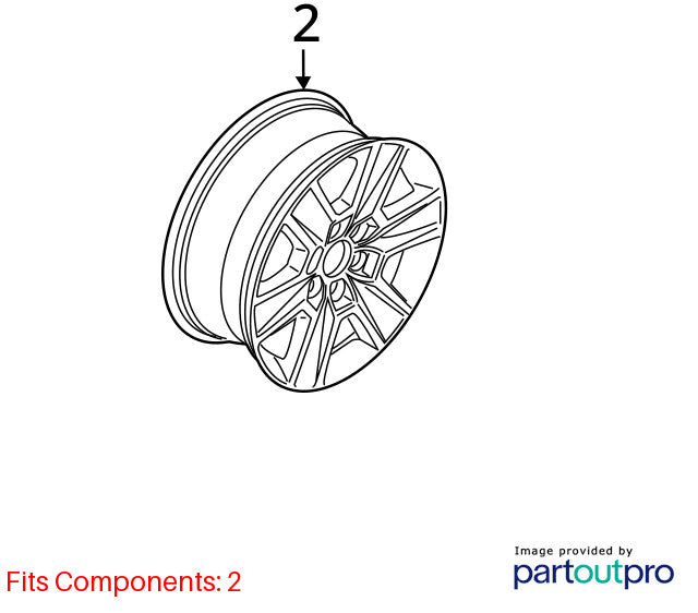 2015-2019 Ford Pickup F150 Wheel OEM#FL3Z1007C