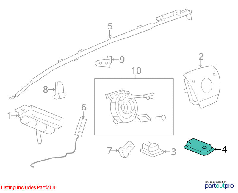 2009 Chevrolet Traverse Chassis Brain Box OEM#25924679