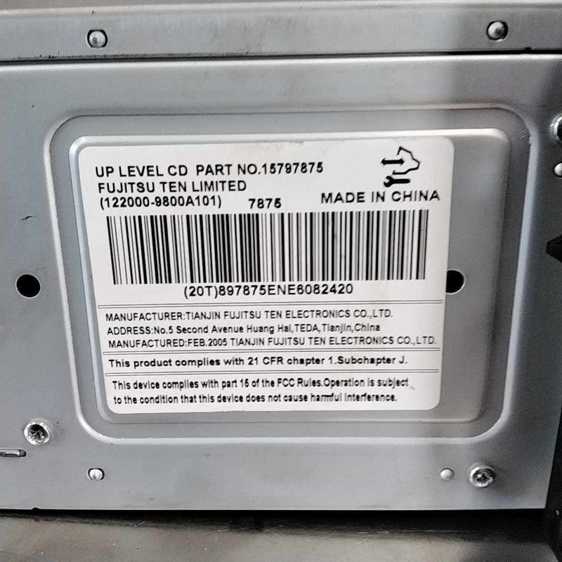 Audio & Visual Equip.(radio) BUICK LUCERNE 07