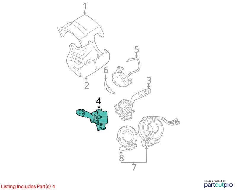 Combination Switch TOYOTA CAMRY 05 06