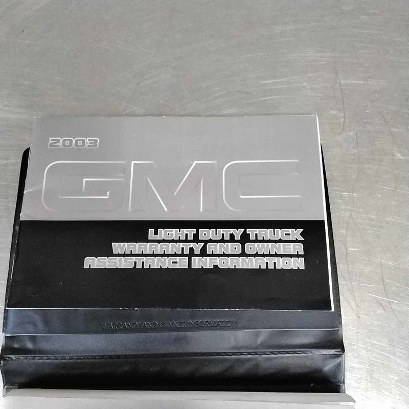 Owners Manual GMC SIERRA 1500 03