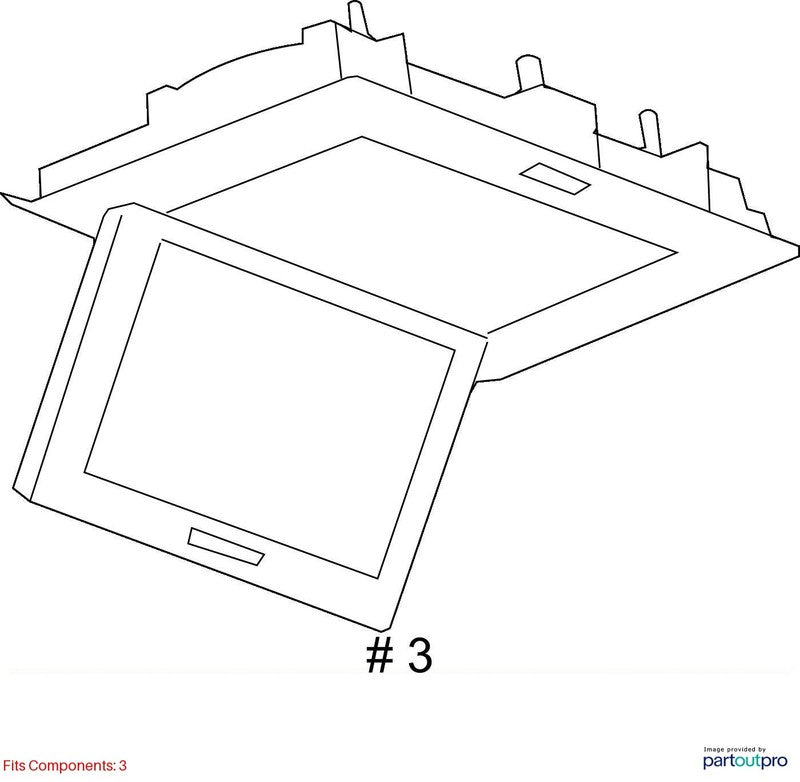 2007-2014 Chevrolet Tahoe Info-gps-tv Screen OEM#20792277