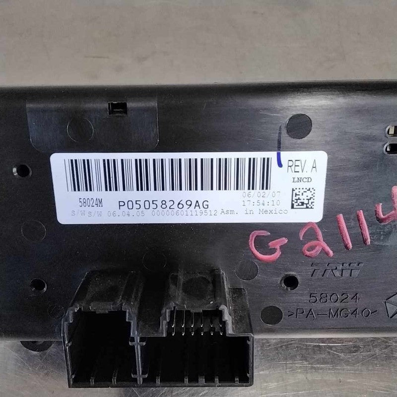 Heater A/c Control DODGE AVENGER 08 09 10 11 12 13 14
